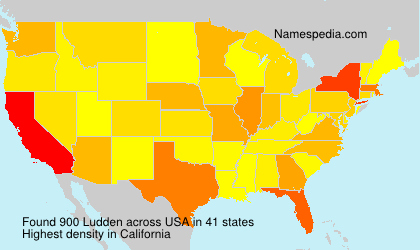 Surname Ludden in USA
