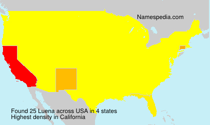 Surname Luena in USA