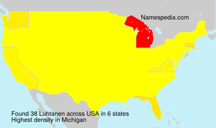 Surname Luhtanen in USA