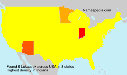 Surname Lukacsek in USA