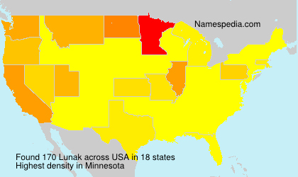 Surname Lunak in USA