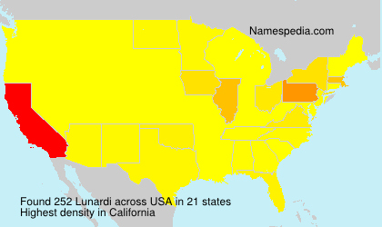 Surname Lunardi in USA
