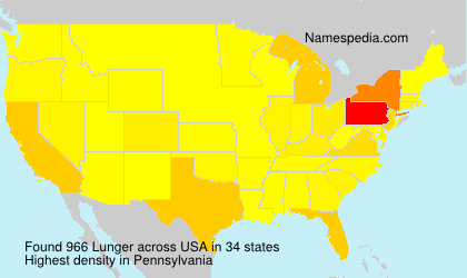 Surname Lunger in USA