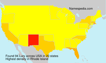 Surname Lury in USA