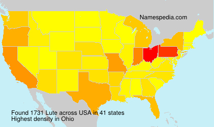Surname Lute in USA