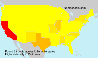 Surname Luvia in USA