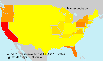 Surname Lyashenko in USA