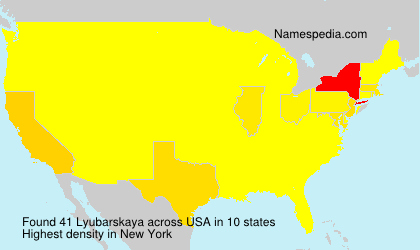 Surname Lyubarskaya in USA