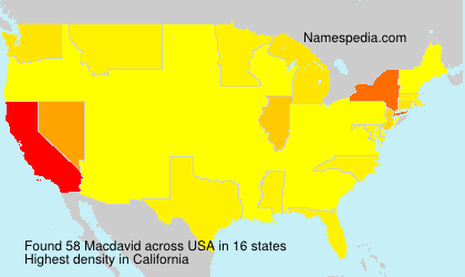 Surname Macdavid in USA