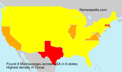 Surname Machavarapu in USA