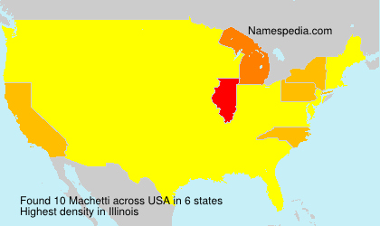 Surname Machetti in USA