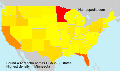 Surname Macho in USA