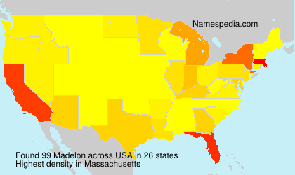 Surname Madelon in USA