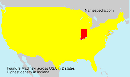 Surname Madinski in USA