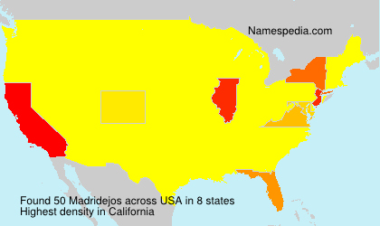 Surname Madridejos in USA