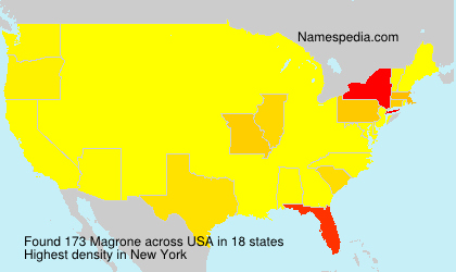 Surname Magrone in USA
