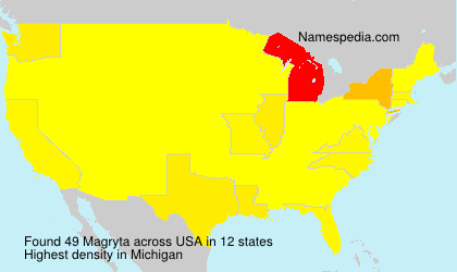 Surname Magryta in USA