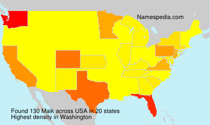 Surname Maik in USA