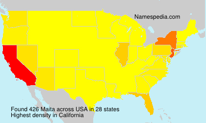 Surname Maita in USA