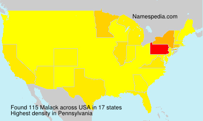 Surname Malack in USA