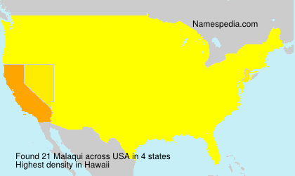 Surname Malaqui in USA