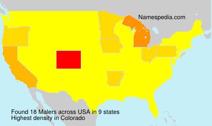 Surname Malers in USA