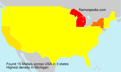Surname Mallais in USA