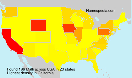 Surname Malli in USA