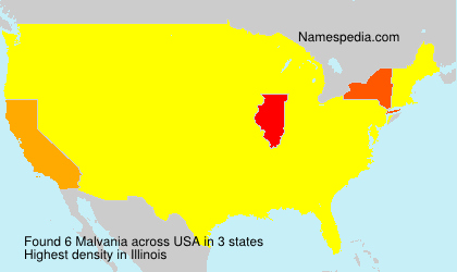 Surname Malvania in USA