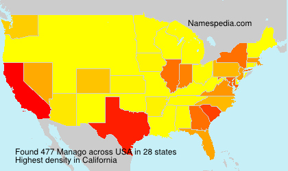 Surname Manago in USA