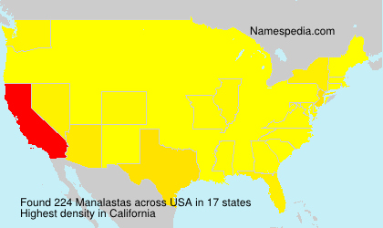 Surname Manalastas in USA