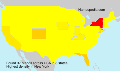 Surname Mandil in USA