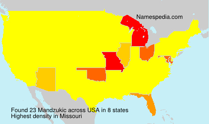 Surname Mandzukic in USA