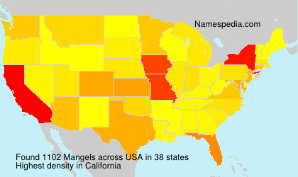Surname Mangels in USA