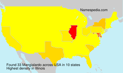 Surname Mangialardo in USA