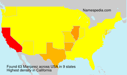 Surname Manjarez in USA