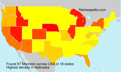 Surname Mannlein in USA