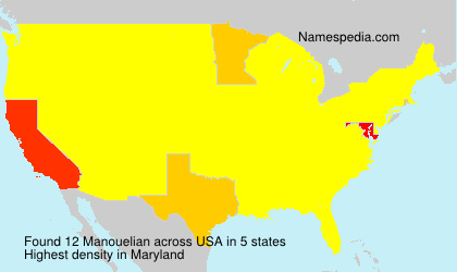 Surname Manouelian in USA