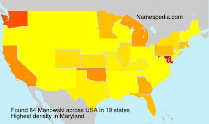 Surname Manowski in USA