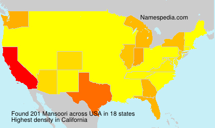 Surname Mansoori in USA