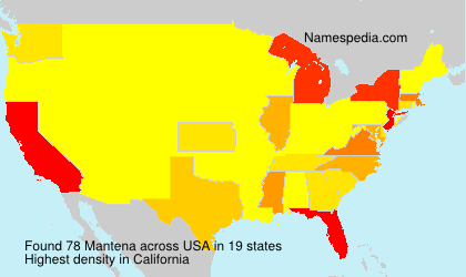 Surname Mantena in USA