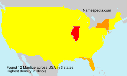 Surname Mantice in USA