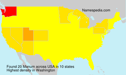 Surname Manum in USA