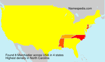 Surname Marchadier in USA