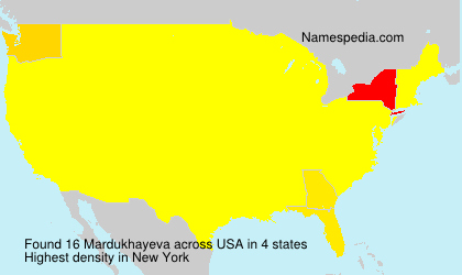 Surname Mardukhayeva in USA