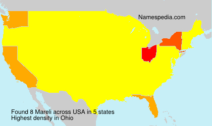 Surname Mareli in USA