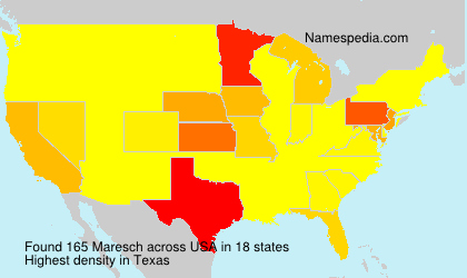 Surname Maresch in USA