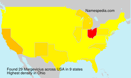 Surname Margevicius in USA