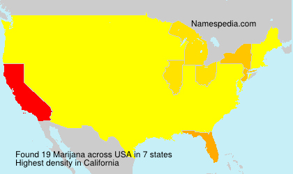 Surname Marijana in USA