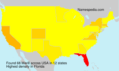 Surname Marill in USA